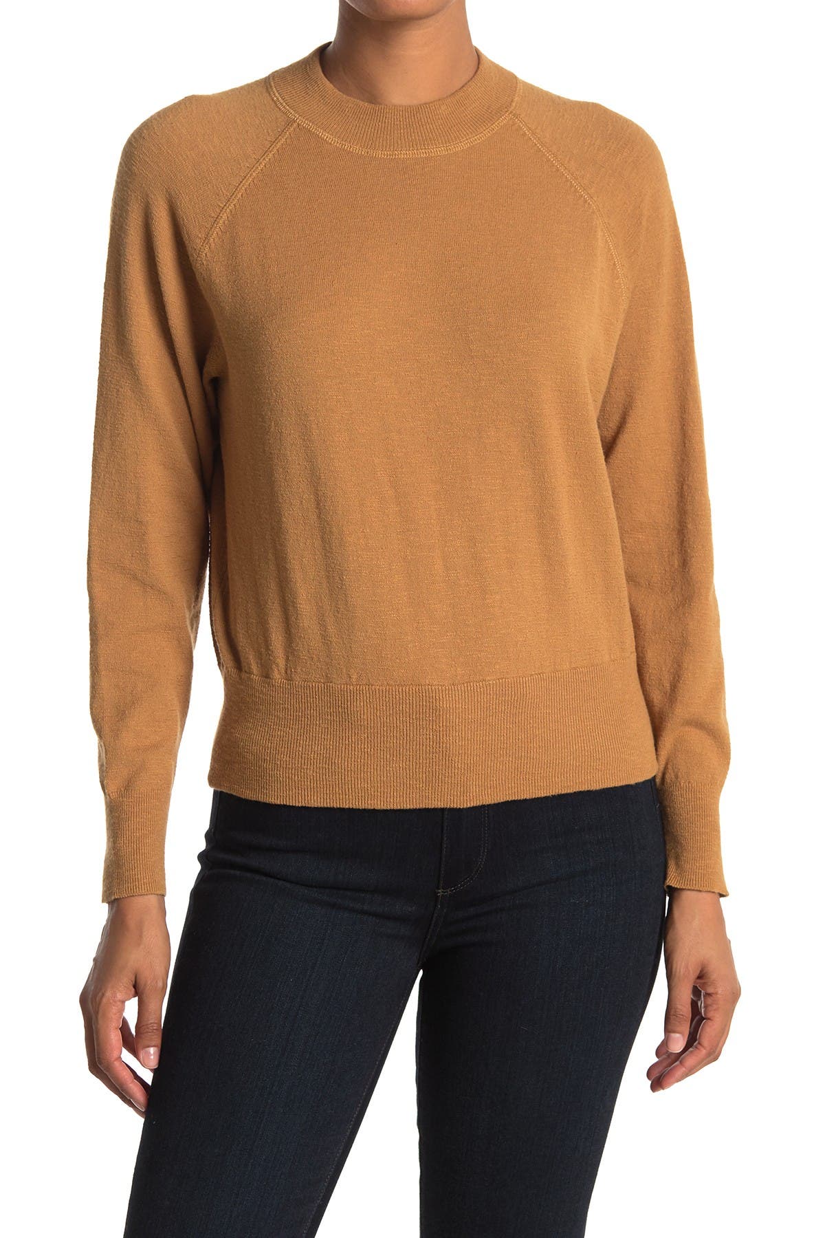 madewell mock neck sweatshirt