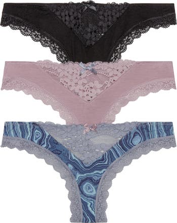 Honeydew Intimates Willow Lace Thong 3-Pack