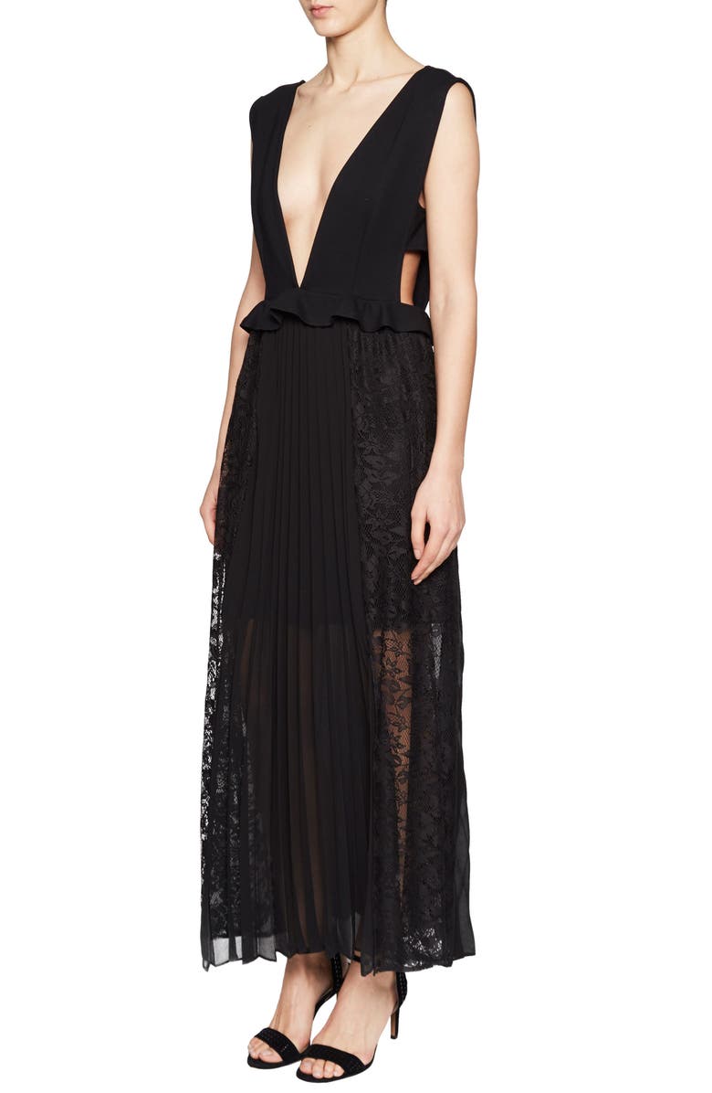 French Connection Angelina Pleated Lace Maxi Dress | Nordstrom