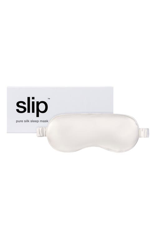 slip Pure Silk Sleep Mask in White