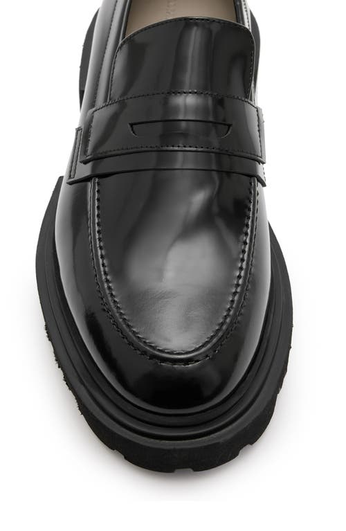 Shop Allsaints Vinni Penny Loafer In Black