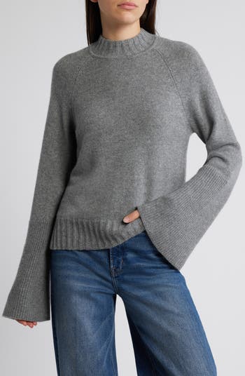 Laurel Metallic Bell Sleeve Sweater