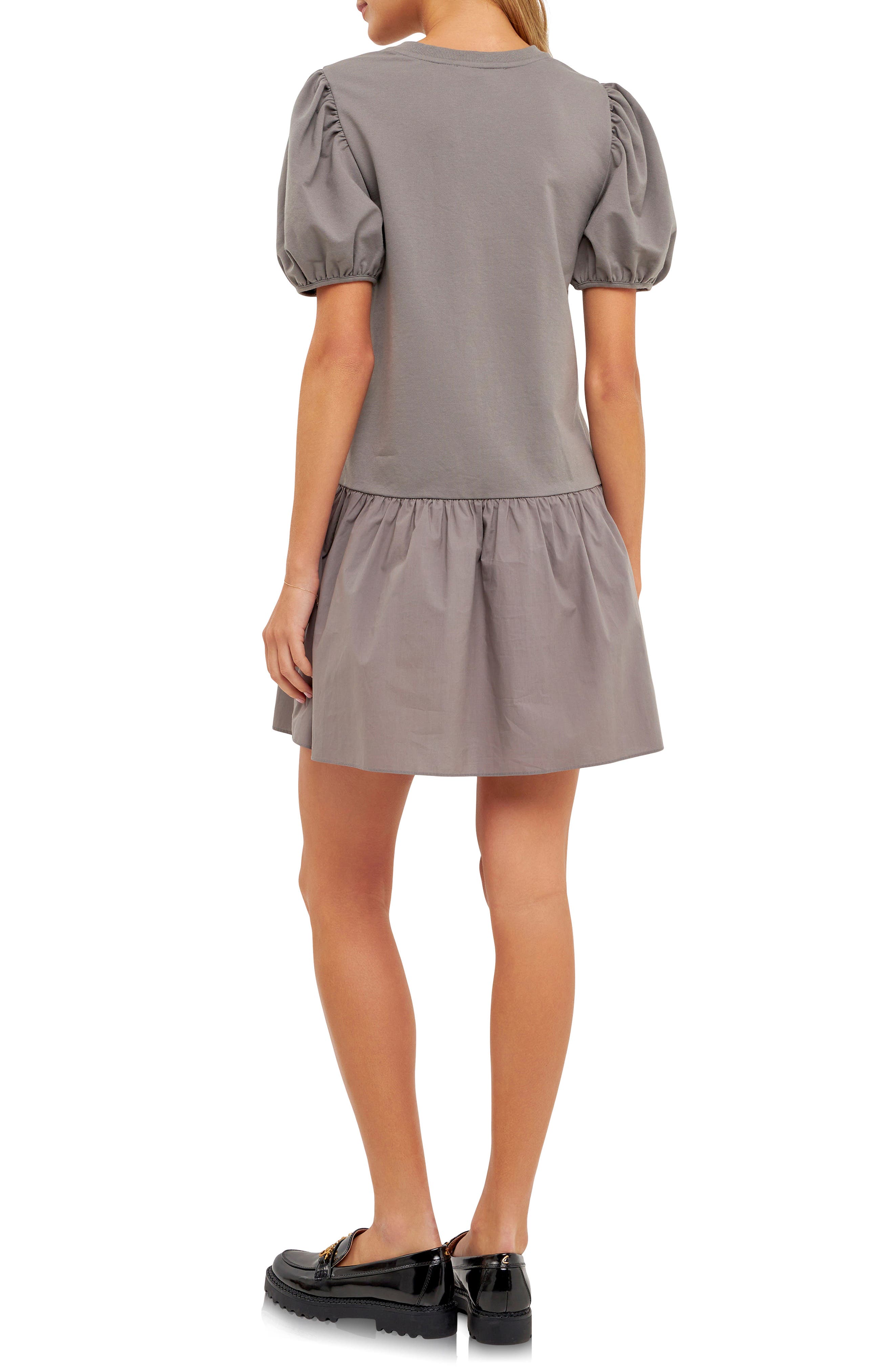 english factory ruffle tee dress