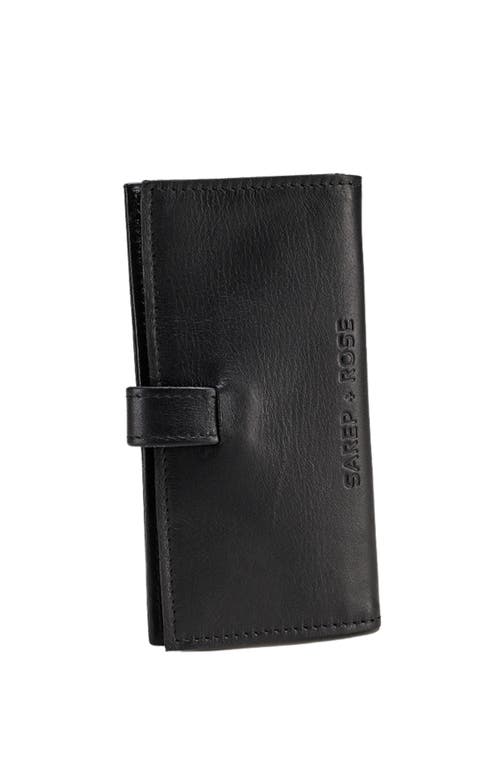 Sarep + Rose Kenya 8 Compartment Bifold Wallet In Black