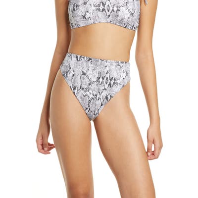 Chelsea28 Easy Retro High Waist Swim Bottoms, White