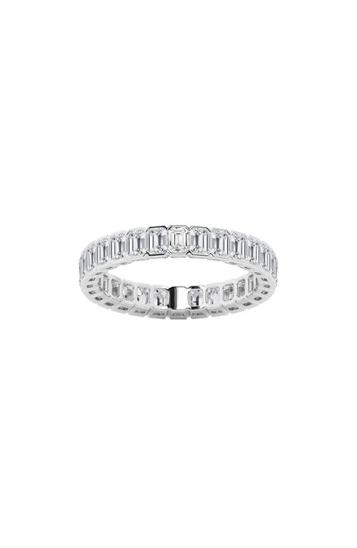 Badgley Mischka Collection Emerald Cut Lab Created Diamond Infinity Ring In White