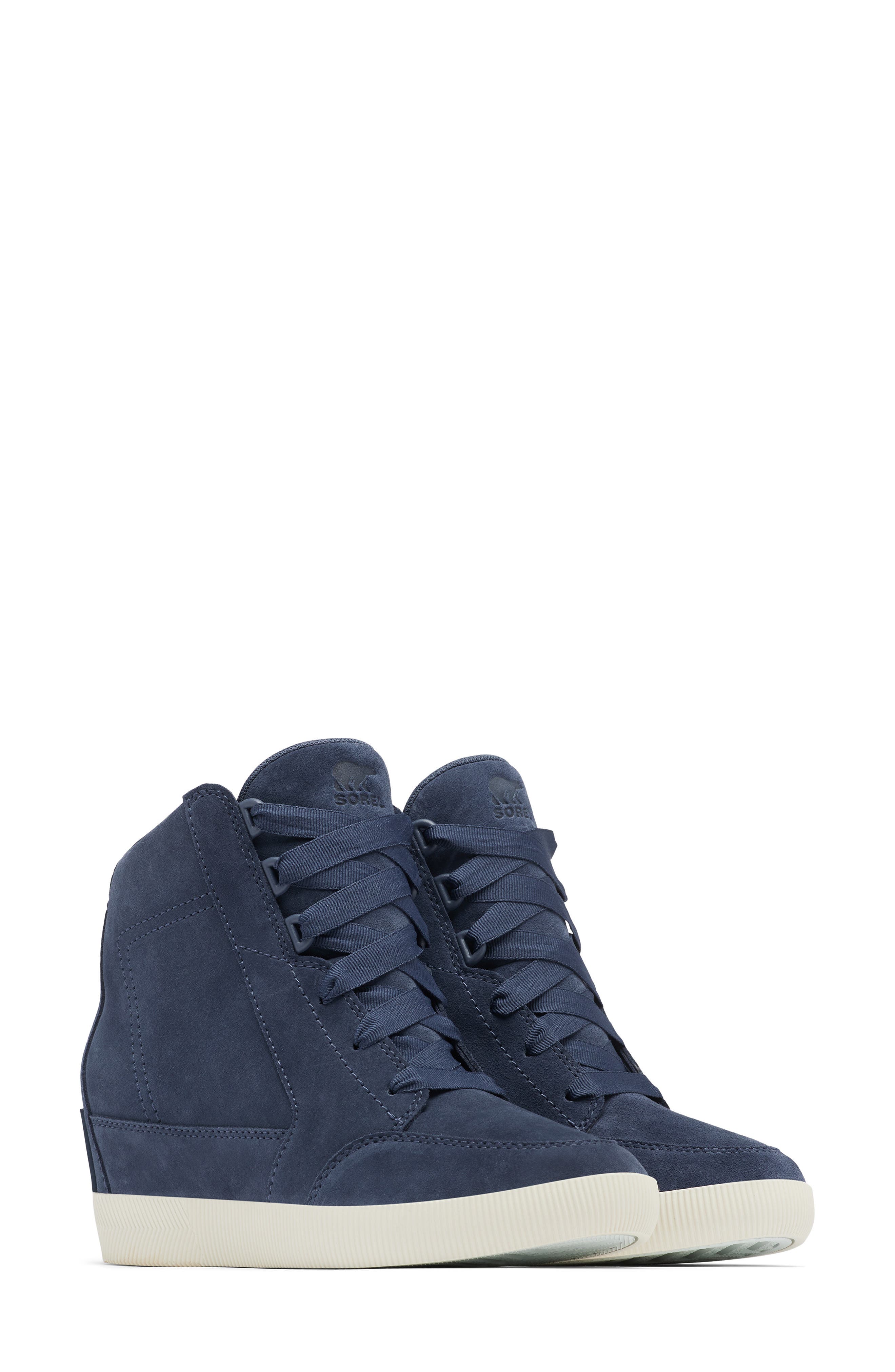 blue high top tennis shoes