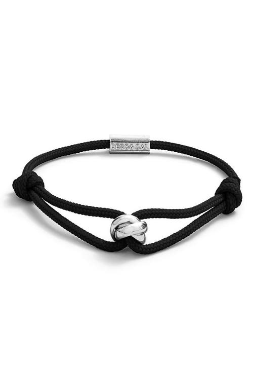 Trinity Rope Bracelet in Blak