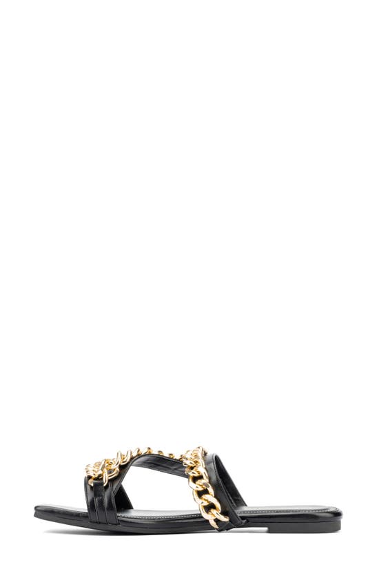 Fashion To Figure Maeve Slide Sandal In Black