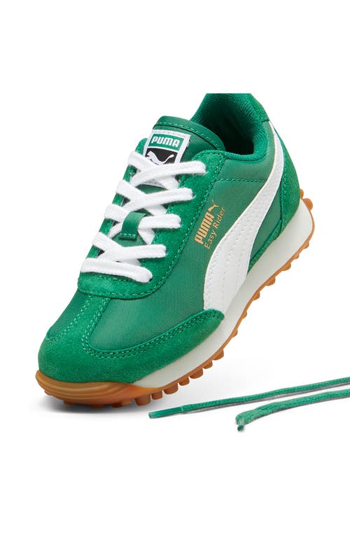 Puma Kids' Easy Rider Sneaker In Archive Green- White