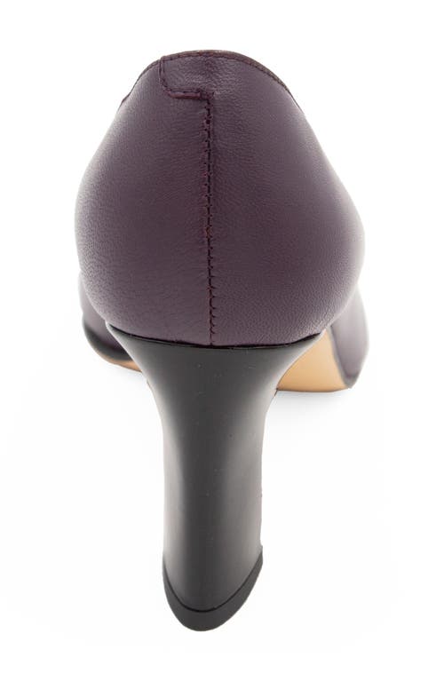 Amalfi By Rangoni Ibis Pump In Eggplant Black Glove Patent