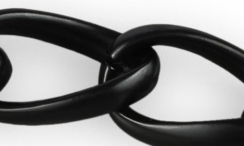 Frame Chain Link Bag Strap In Matte Black