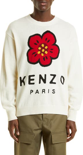 i går skuffe udrydde KENZO Intarsia Boke Flower Paris Logo Wool Sweater | Nordstrom