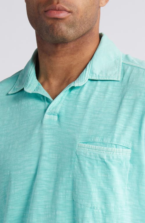 Shop Tommy Bahama Beach Fade Cotton Slub Jersey Polo In Gentle Breeze