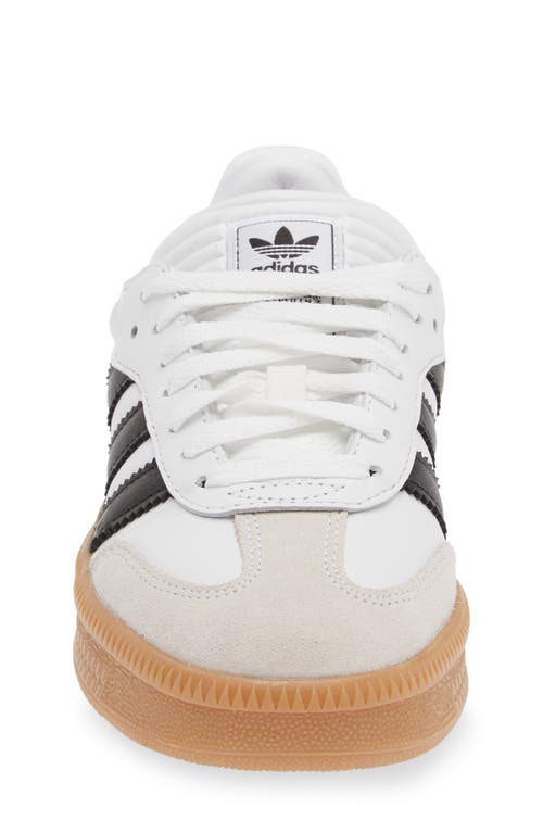 Adidas Originals Samba Lt Leather Low-top Sneakers In White/black/gum