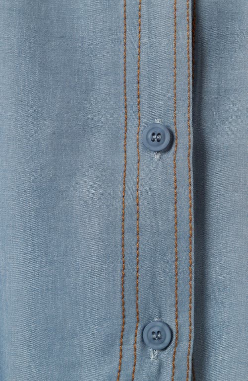 Petal And Pup Petal & Pup Lyna Button-up Shirt In Blue