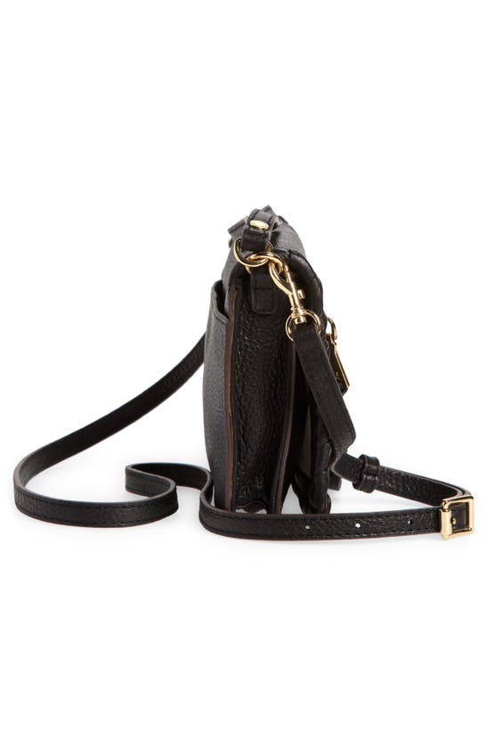 Shop Aimee Kestenberg Glee Leather Crossbody Clutch In Black