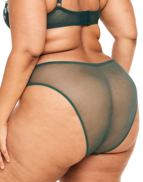 Shop Adore Me Daphne Bikini Panties In Floral Green