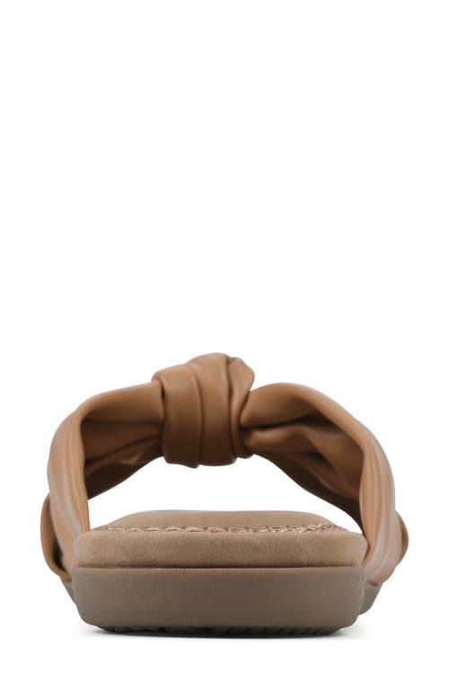 Shop Cliffs By White Mountain Favorite Slide Sandal In Tan/smooth