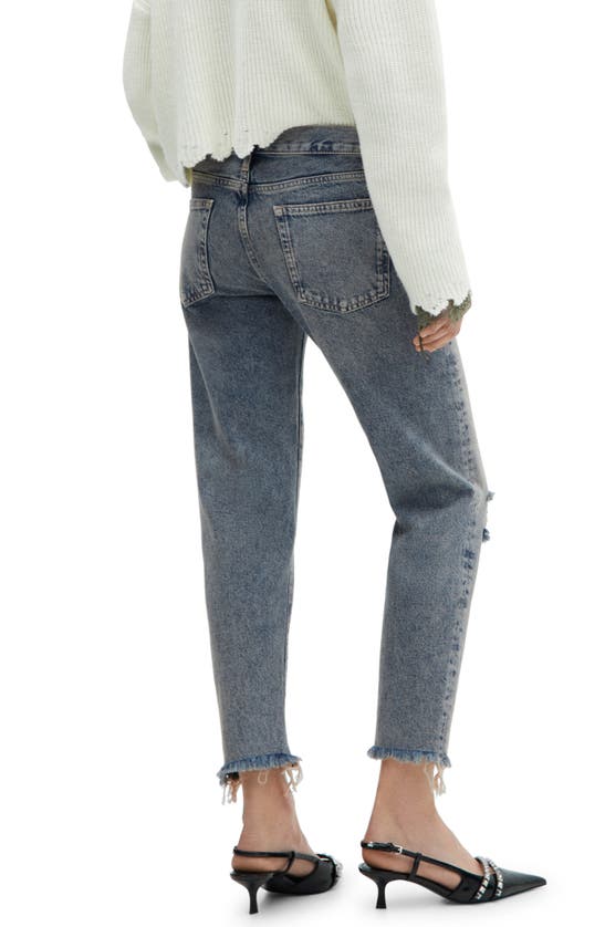 Mango Women's Low-rise Girlfriend Jeans In Medium Vintage Blue