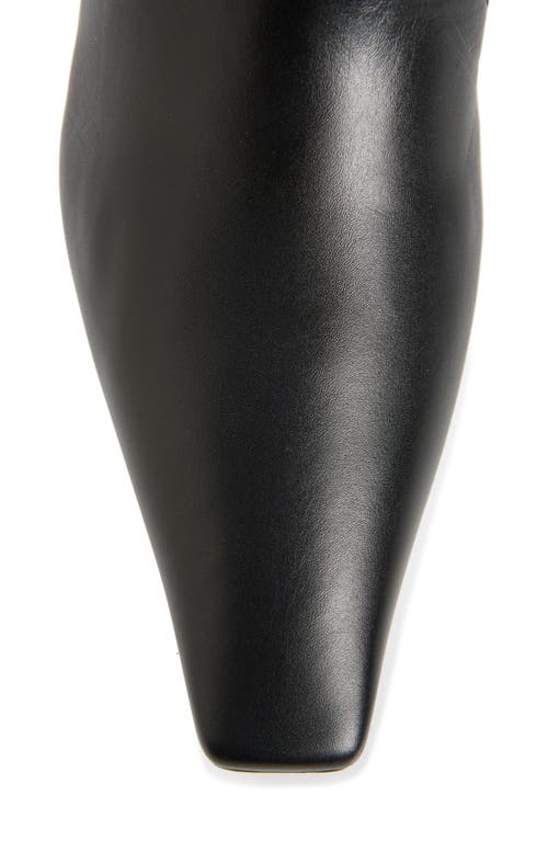 Brunello Cucinelli Leather Monili Comma-heel Ankle Boots In C101 Nero
