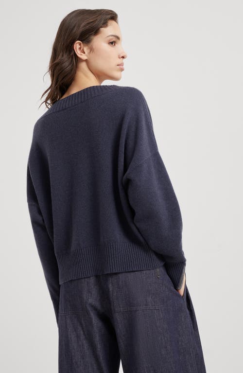 Shop Brunello Cucinelli Cashmere Sweater In Night