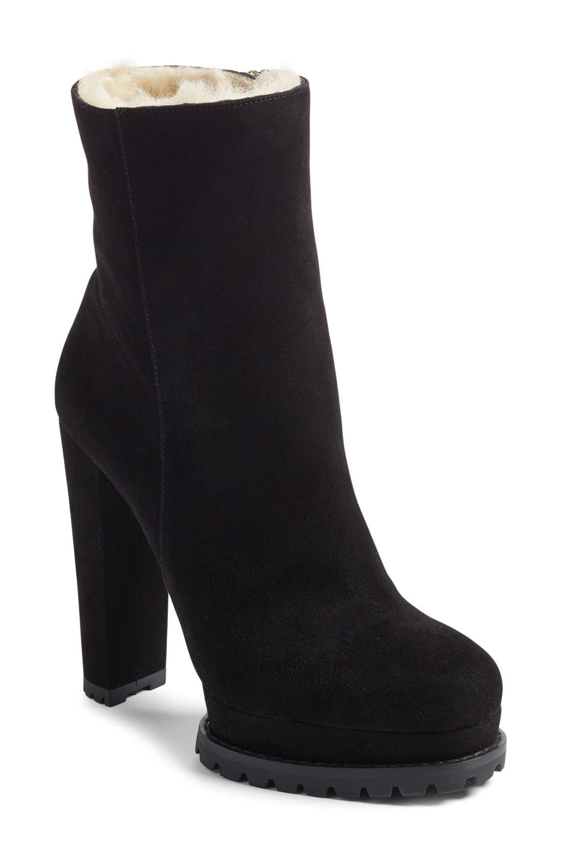 alice and olivia holden shearling boots