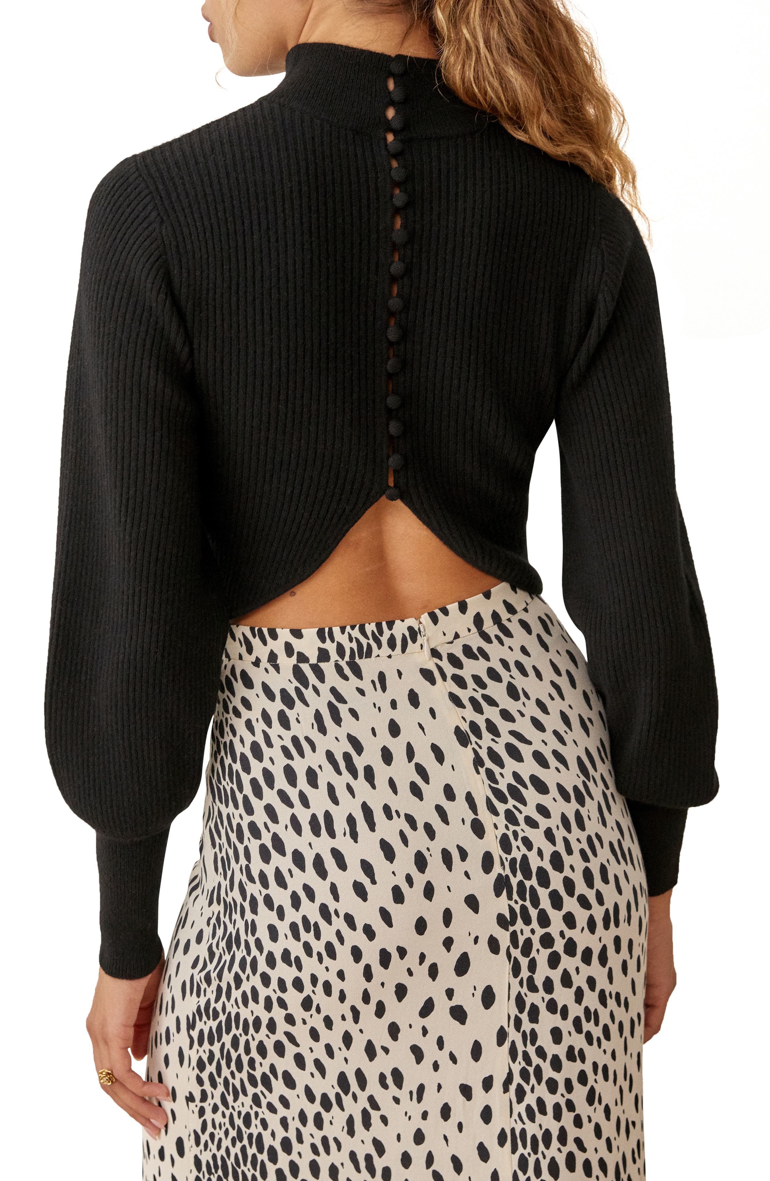 reformation black sweater