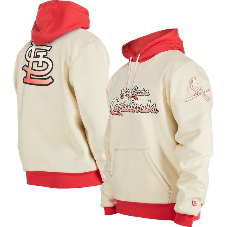 New Era White Boston Red Sox Color Pack Team Front & Back Pullover Hoodie