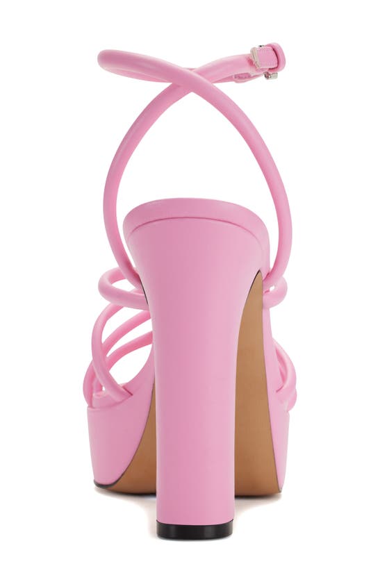 Dkny Ankle Strap Platform Sandal In Flamingo