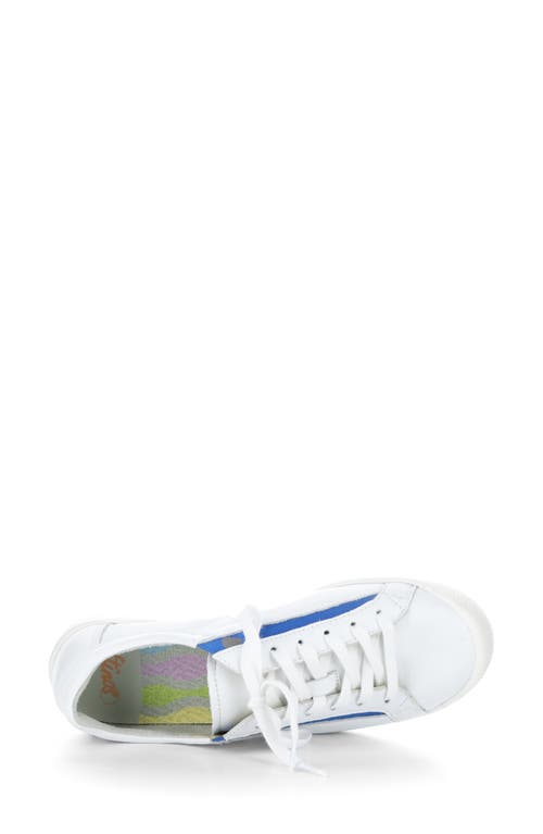 Shop Softinos By Fly London Iddy Sneaker In 000 White/blue