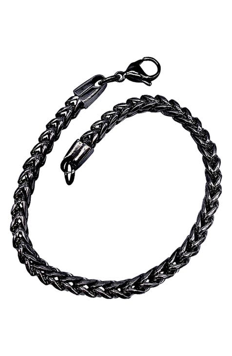 Men's Water Resistant Franco Chain Bracelet