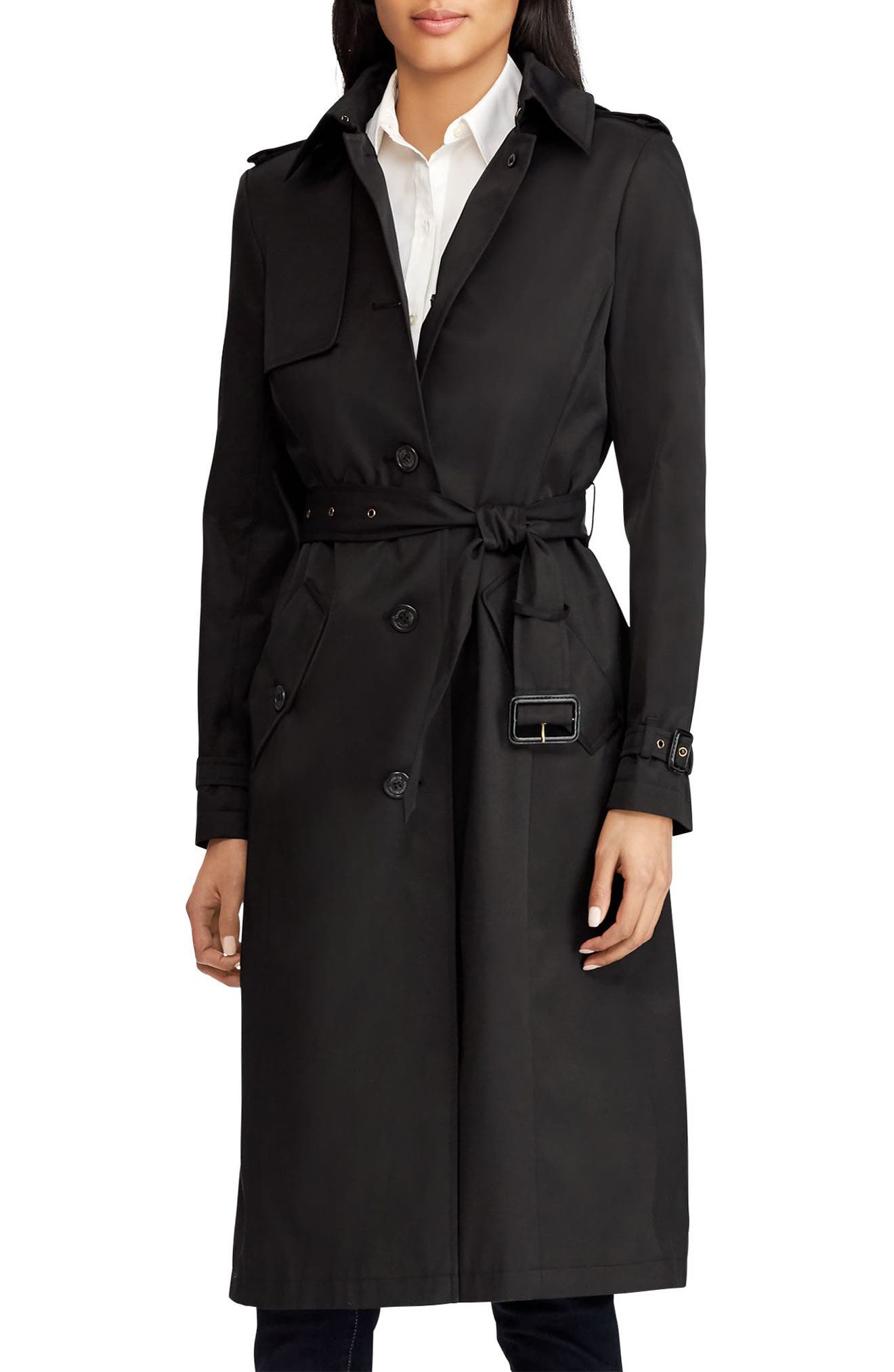 lauren ralph lauren hooded trench coat