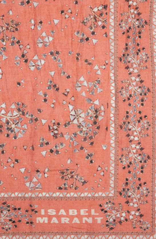 Shop Isabel Marant Luana Cotton & Silk Pareo In Shell Pink