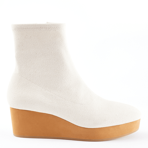 Cecelia New York Gate Wedge Bootie in Linen 