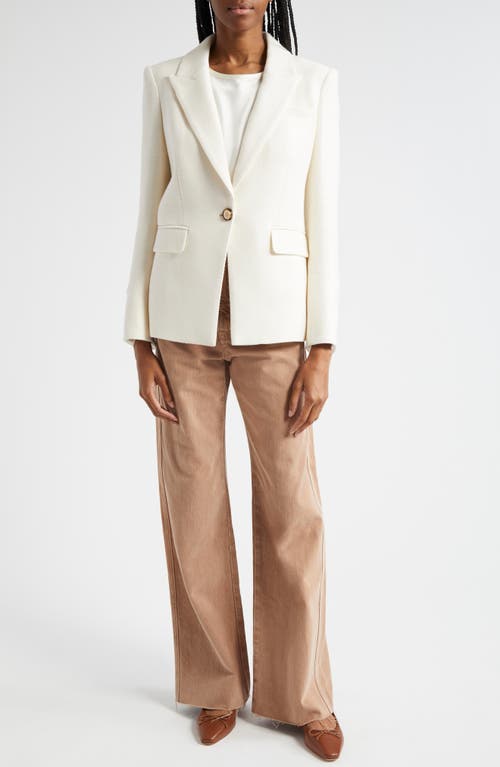 Shop Veronica Beard Reagan Cotton Blend Dickey Jacket In Ivory