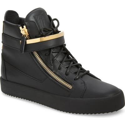Giuseppe Zanotti Mid-Top Sneaker, Black