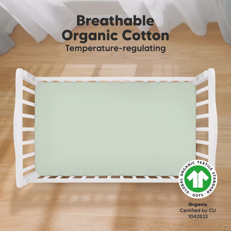 Keababies Soothe Fitted Crib Sheet In Sage