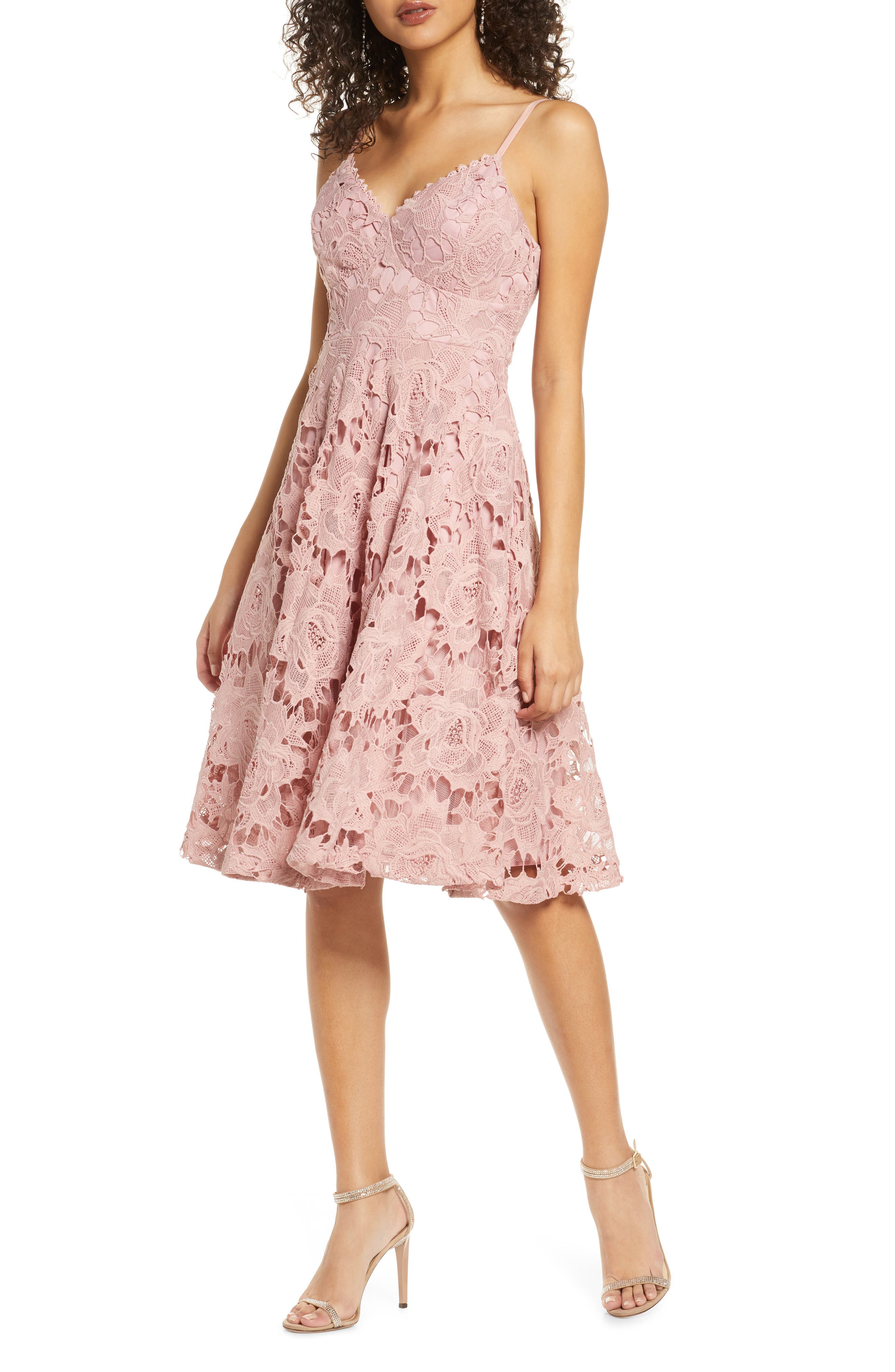 nordstrom dusty rose dress