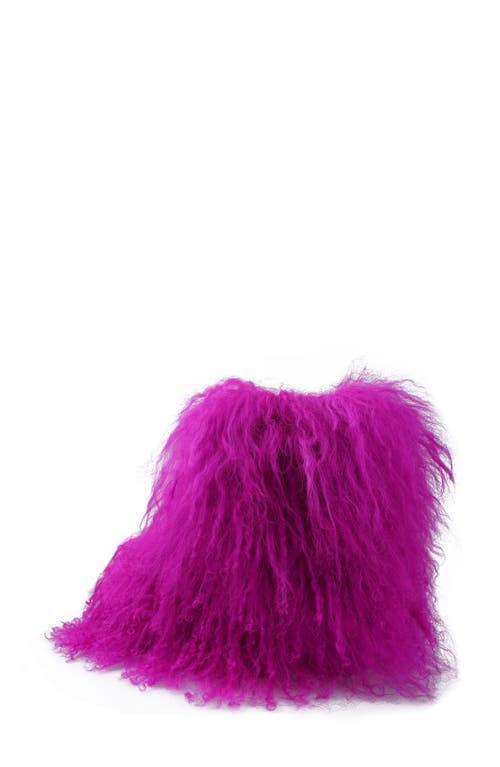 Zigi Risha Faux Fur Bootie In Fusch