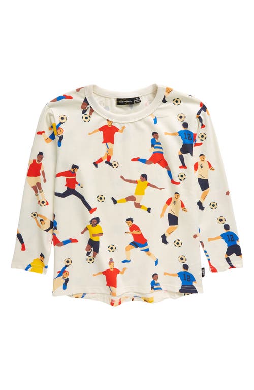 Rock Your Baby Kids' Football Players Long Sleeve T-Shirt Cream at Nordstrom,