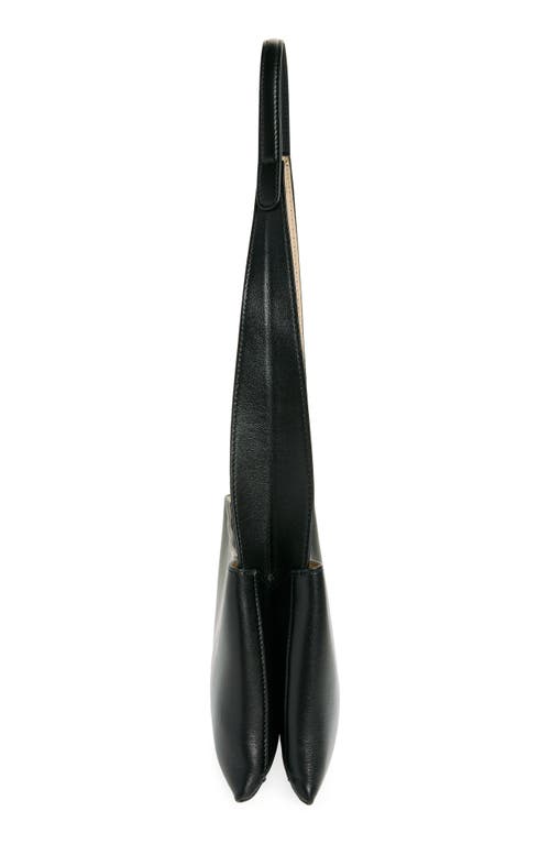 Ree Projects Small Nessa Leather Shoulder Bag In Black
