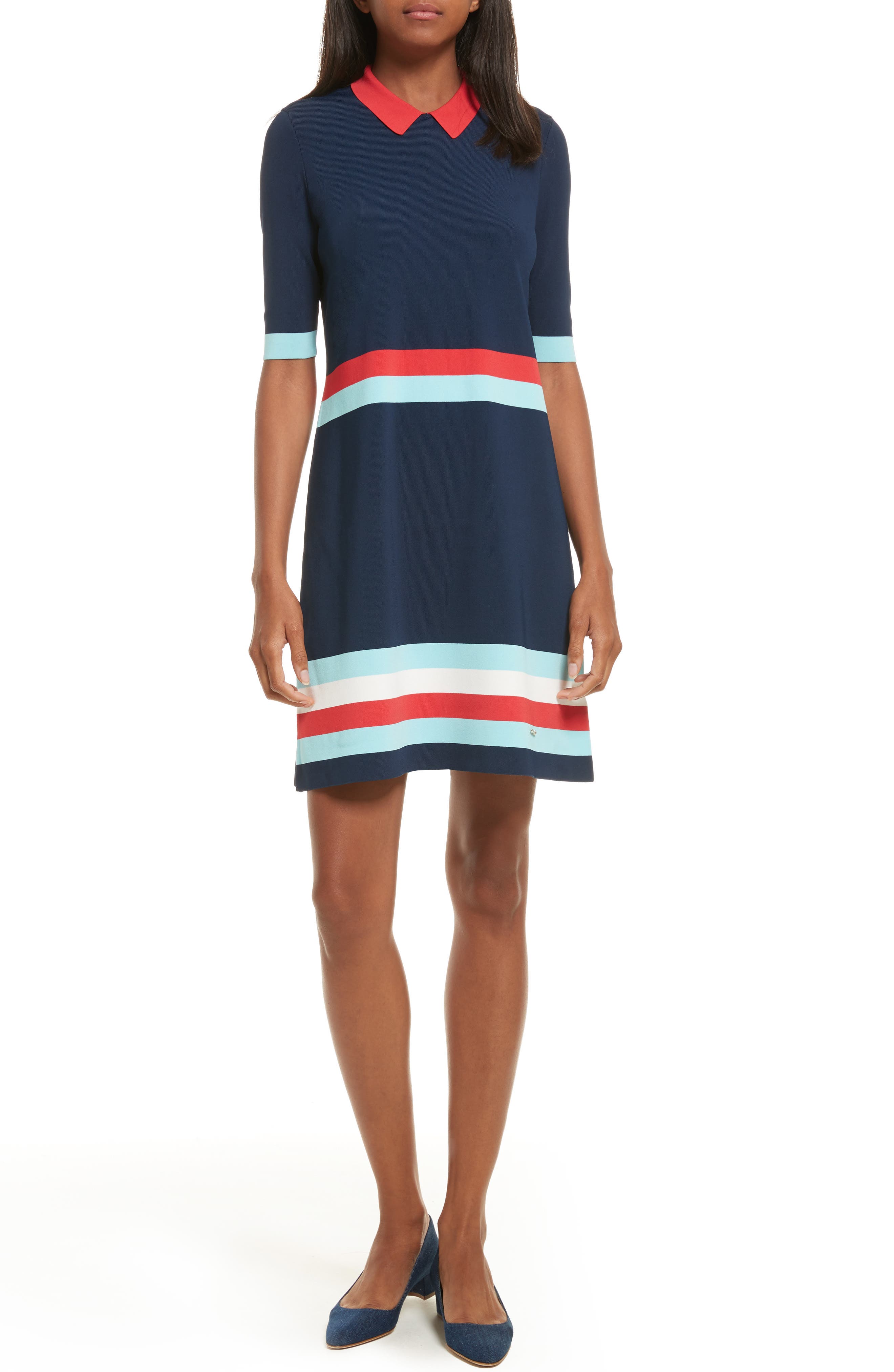 Ted Baker London Origami Stripe Knit Dress Nordstrom