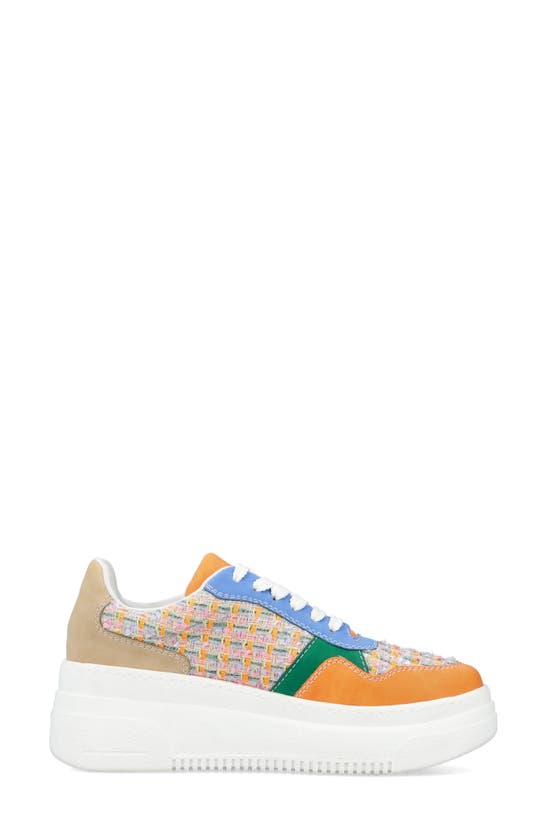 Shop Rieker Jessy Platform Sneaker In Carrot Pastell-orange