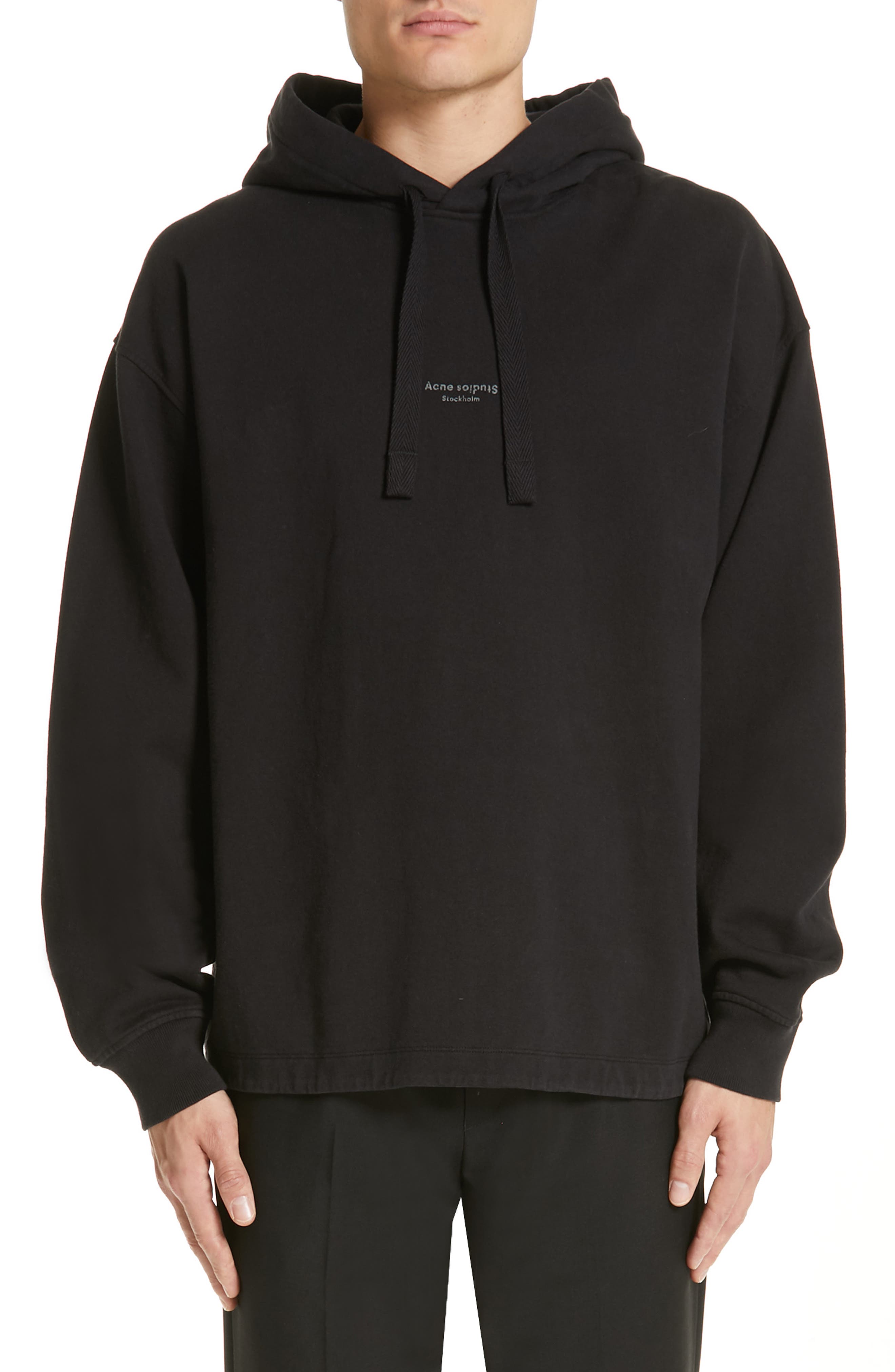 acne studios black hoodie