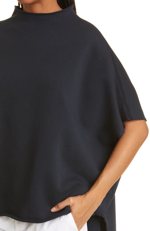 Frank & Eileen Audrey Funnel Neck Capelet In British Royal Navy