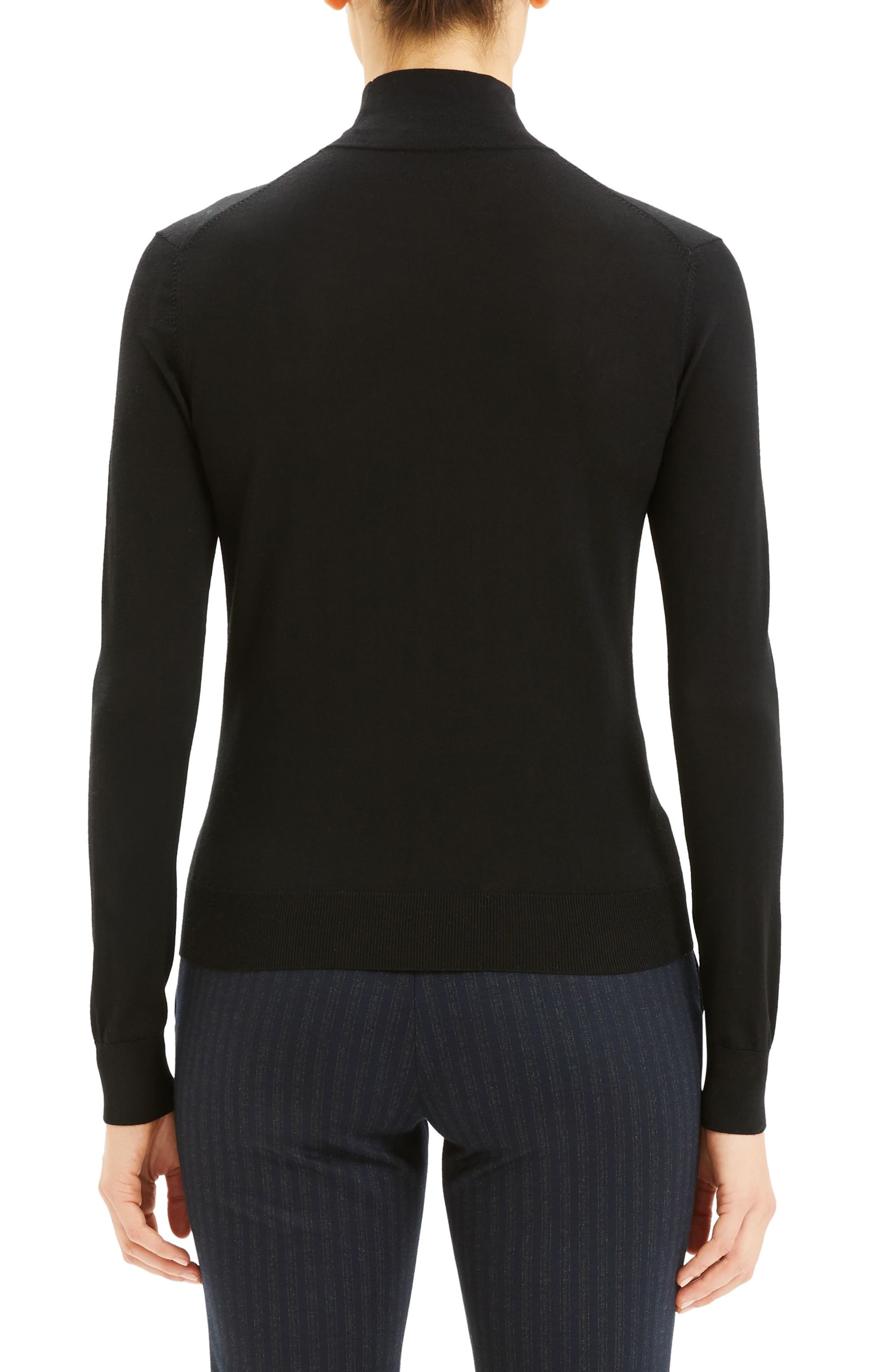 Theory Turtleneck Sweater in Regal Wool - Black - XL