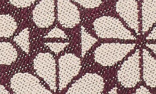 Kate Spade New York Spade Floral Jacquard Shoulder Bag In Burgundy Multi