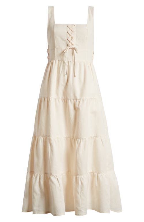 Shop Paige Ophella Linen & Cotton Dress In Marble