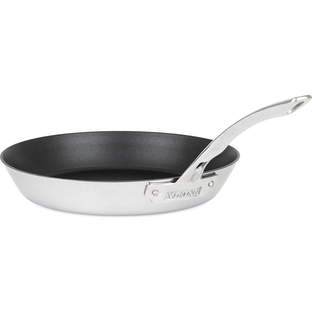 Clipper Viking Contemporary 12" Nonstick Fry Pan In Stainless Steel
